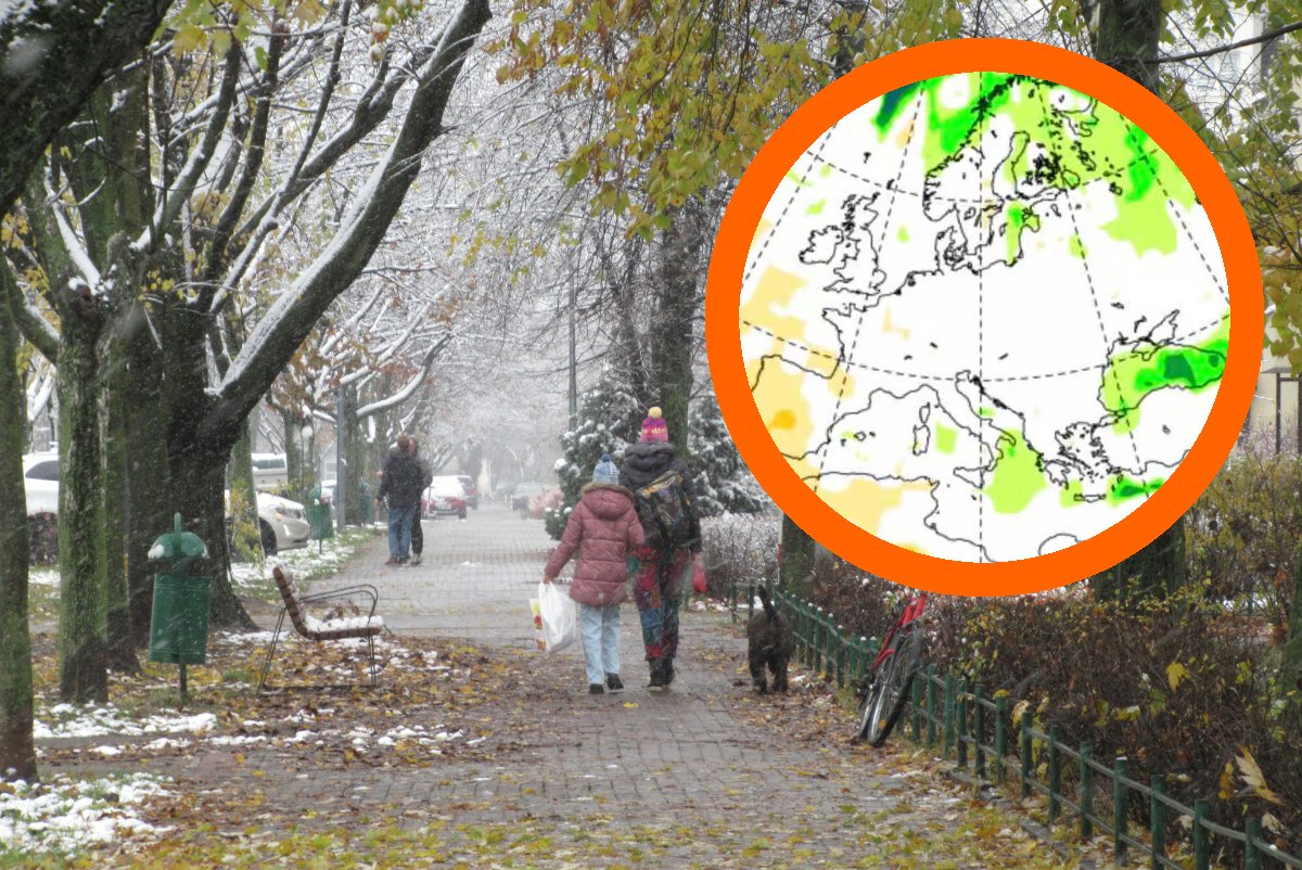 pogoda listopad 2024 prognoza mrozy śnieg