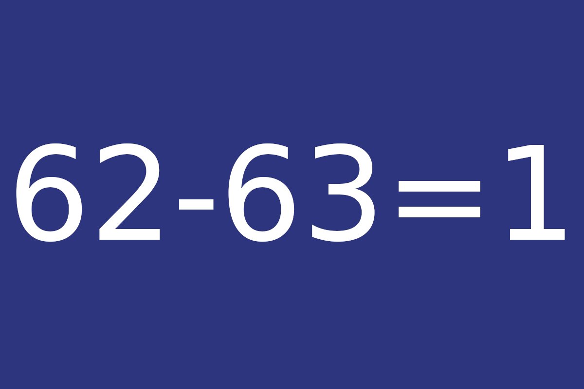 62-63=1 zagadka viral matematyka rozwiązanie łamigłówki 62-63=1 zagadka viral matematyka rozwiązanie łamigłówki