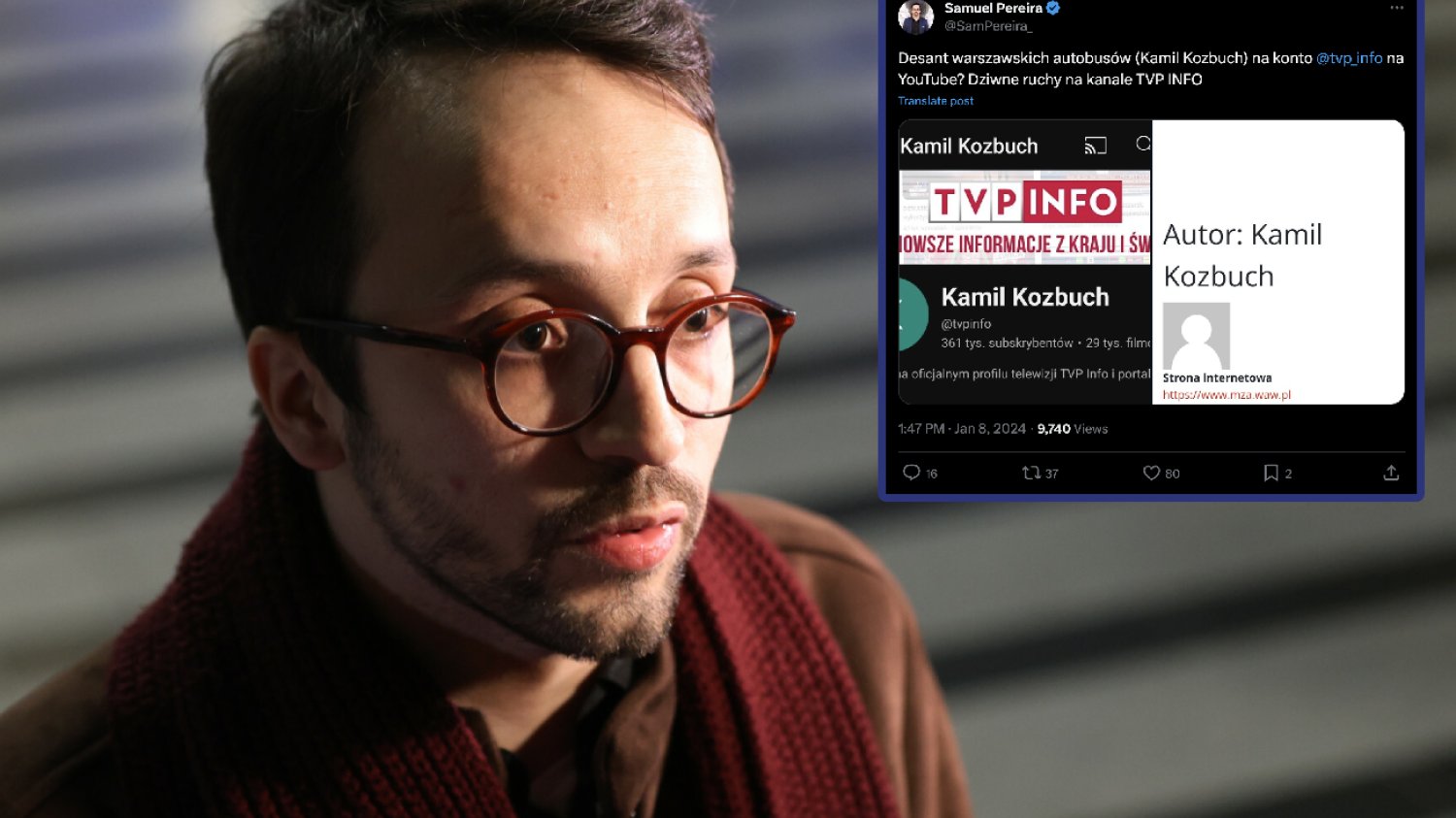 Kanał TVP Info na YouTubie zamknięty. W sieci atak na załamanego Pereirę