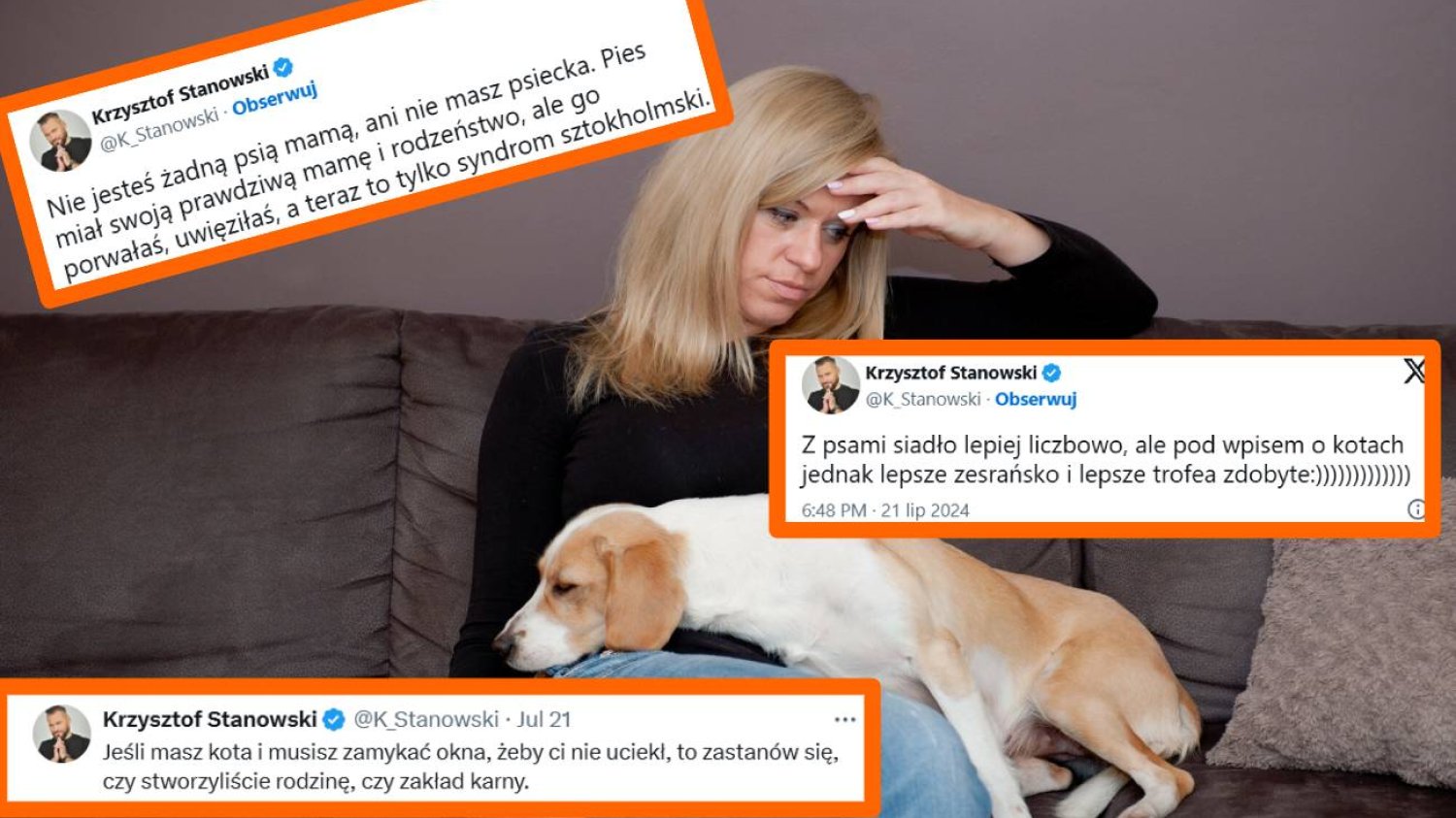 Krzysztof Stanowski rozpętał burzę. Kociarze i psiarze kłócą się z nim