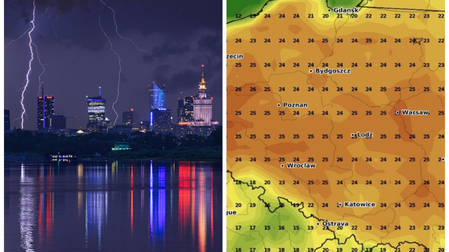 Pogoda. Przed nami tydzień burzowy z niebezpiecznymi zjawiskami atmosferycznymi.