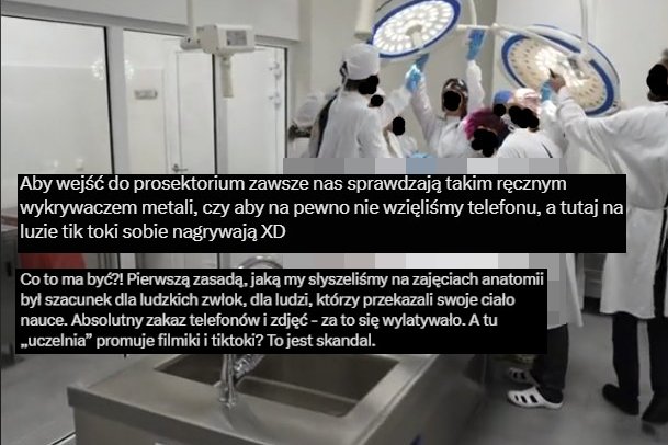 uniwersytet siedlce tiktok sekcja zwłok skandal uniwersytet siedlce tiktok sekcja zwłok skandal