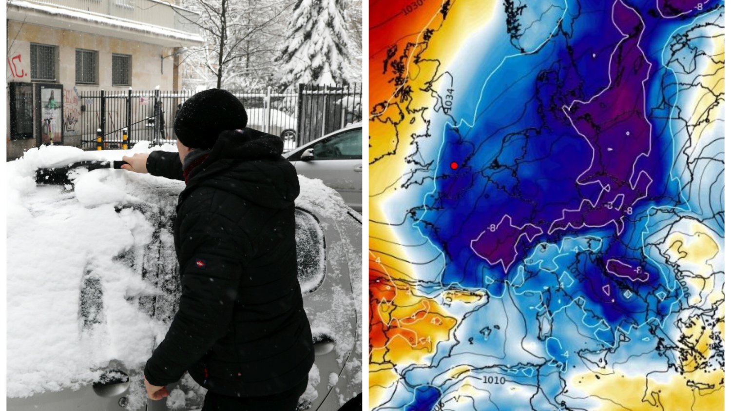 Prognoza pogody. Strzał zimna w całej Europie.