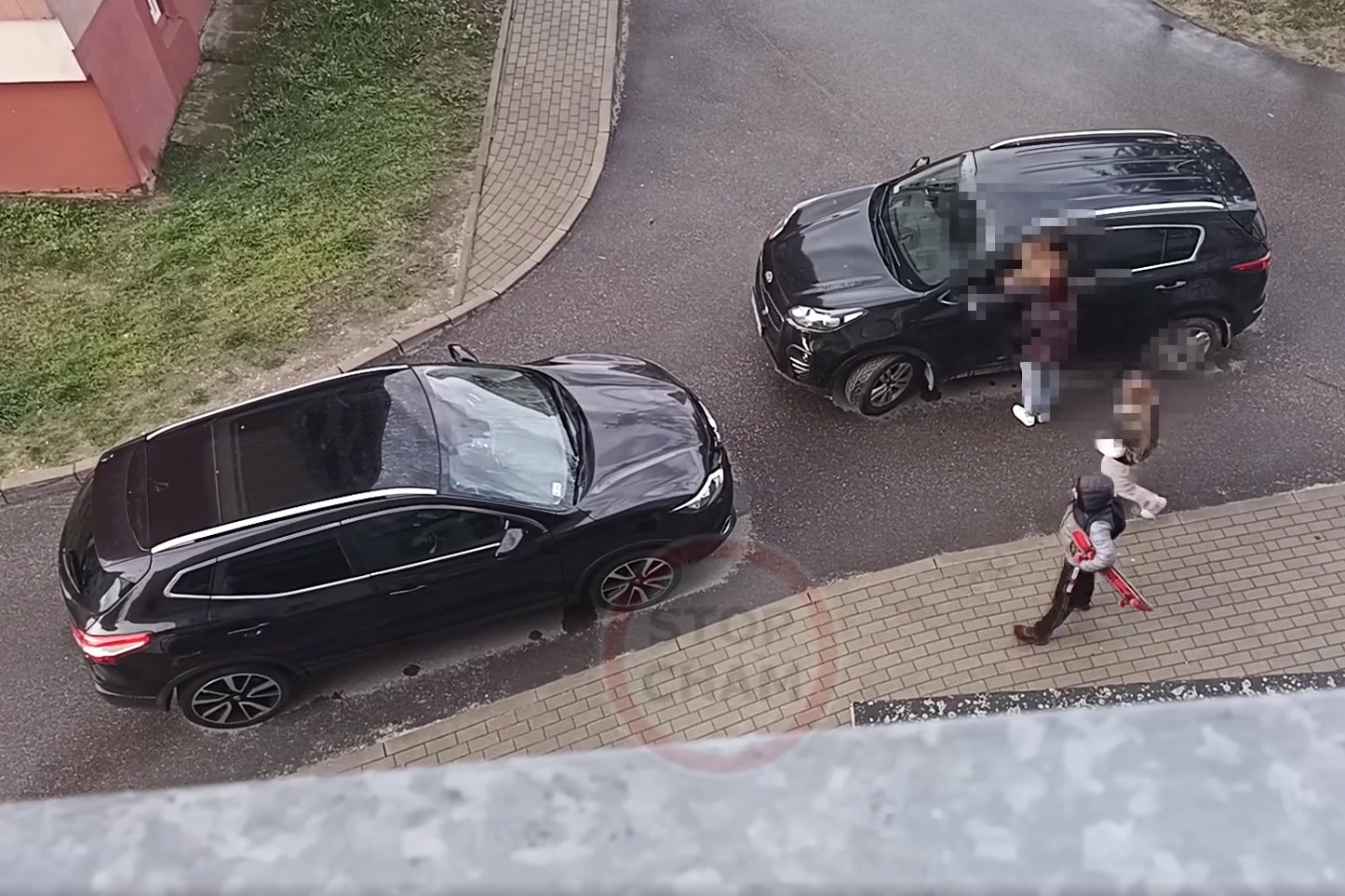 łódź stop cham kobiety zablokowały ruch nie chciały odpuścić film wideo