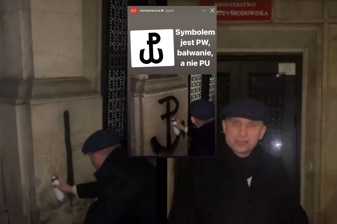 Kpinom po namalowaniu pzez Bąkiewicza "Polski Walczącej" nie ma końca.