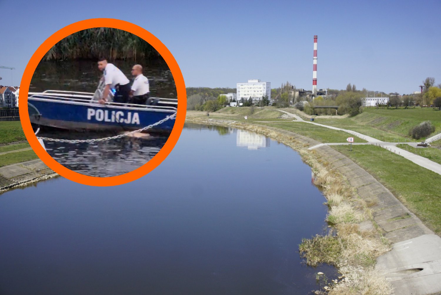 warta zwłoki topielec torba na głowie poznań policja zdjęcia