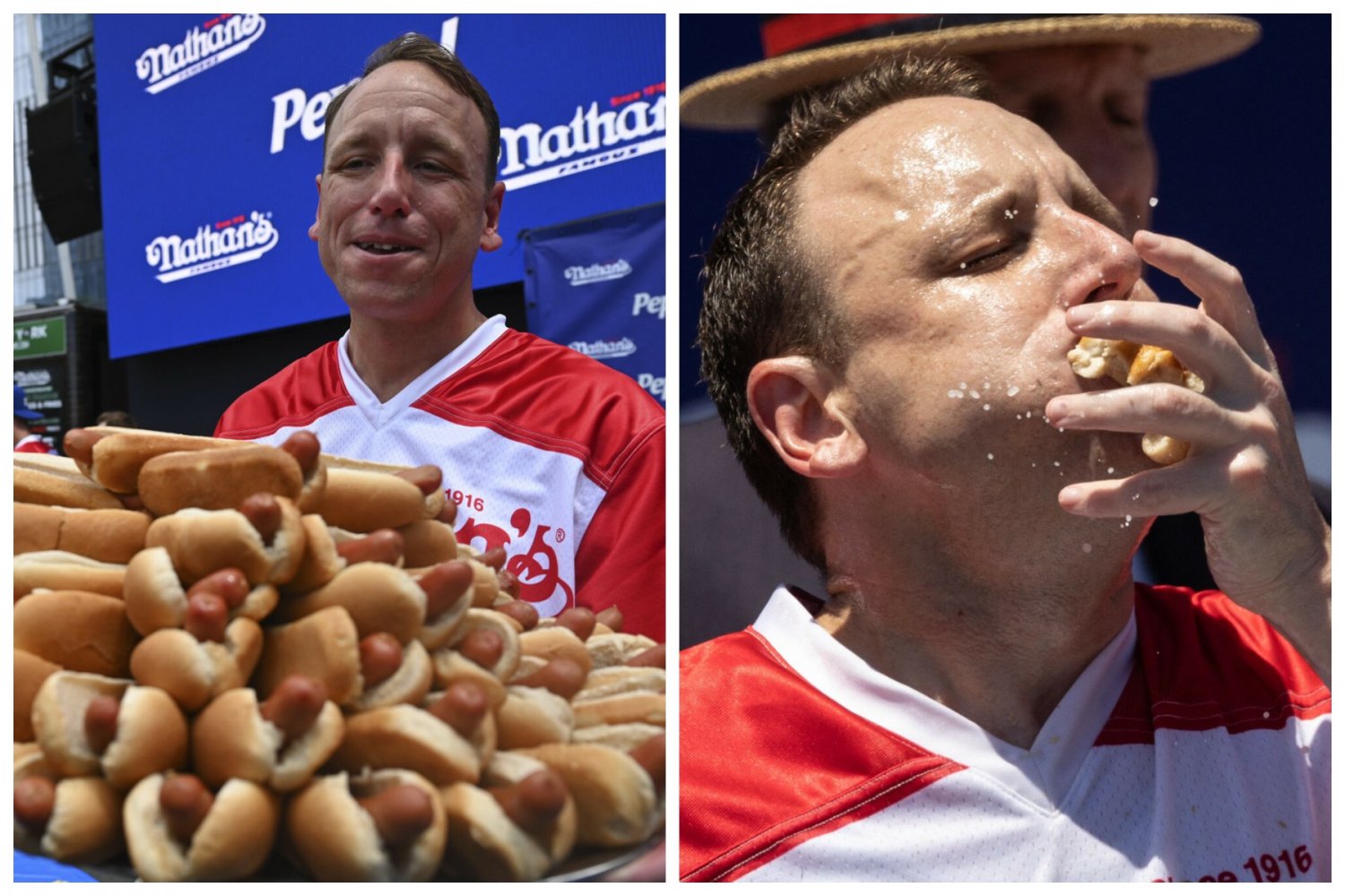 Joey Chestnut wygrał konkurs w jedzeniu hot dogów na czas.