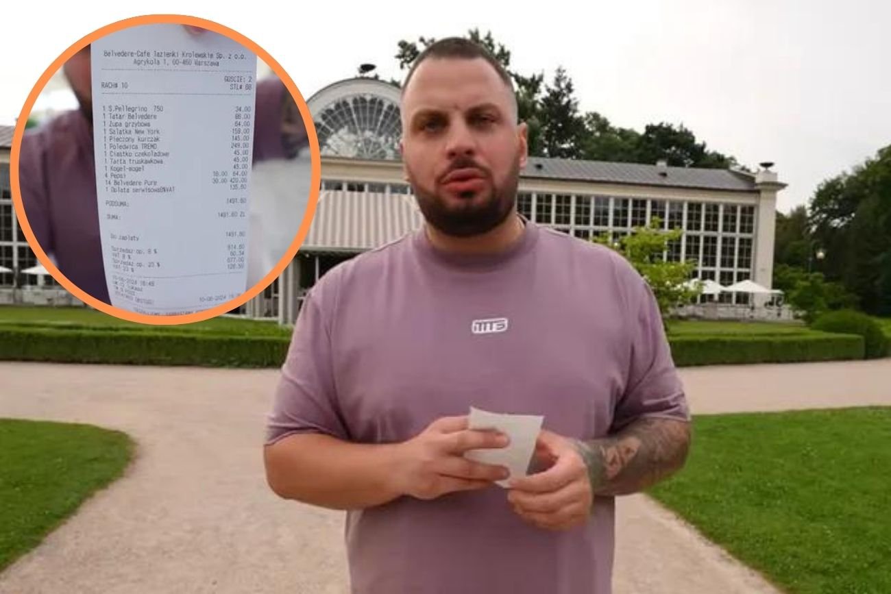 Wojek zapłacił 1400 zł w restauracji Belvedere. Wpadła tam skarbówka