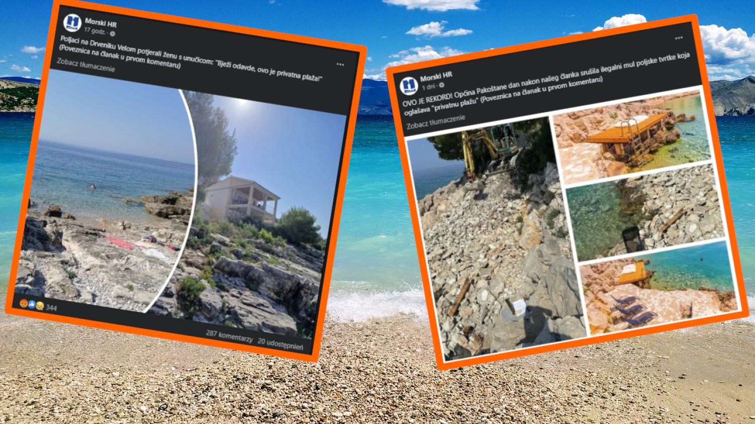 polacy chorwacja prywatne plaże samolowola budowlana chorwaci wściekli