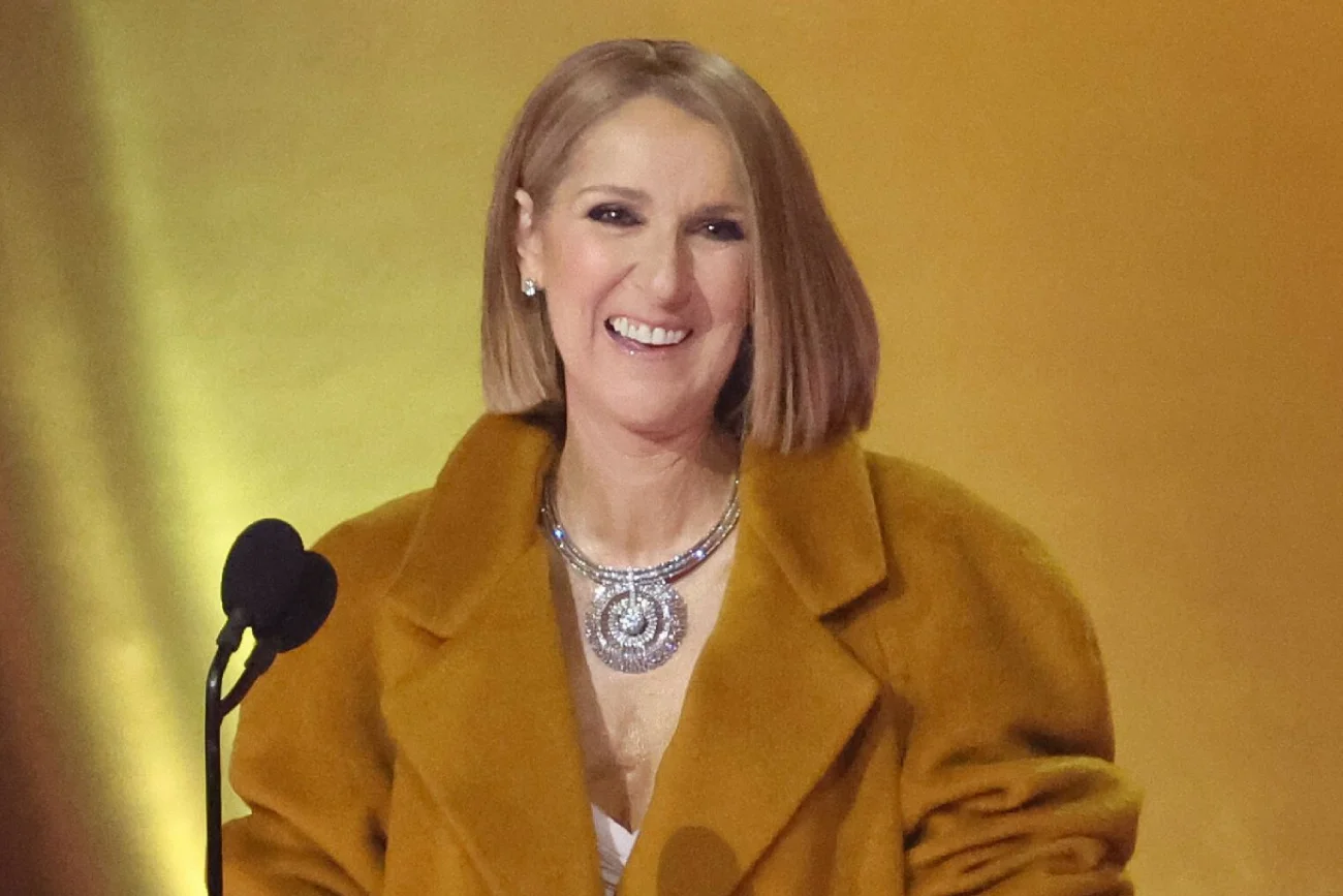 Celine Dion na gali rozdania Grammy's. Otrzymała owacje na stojąco