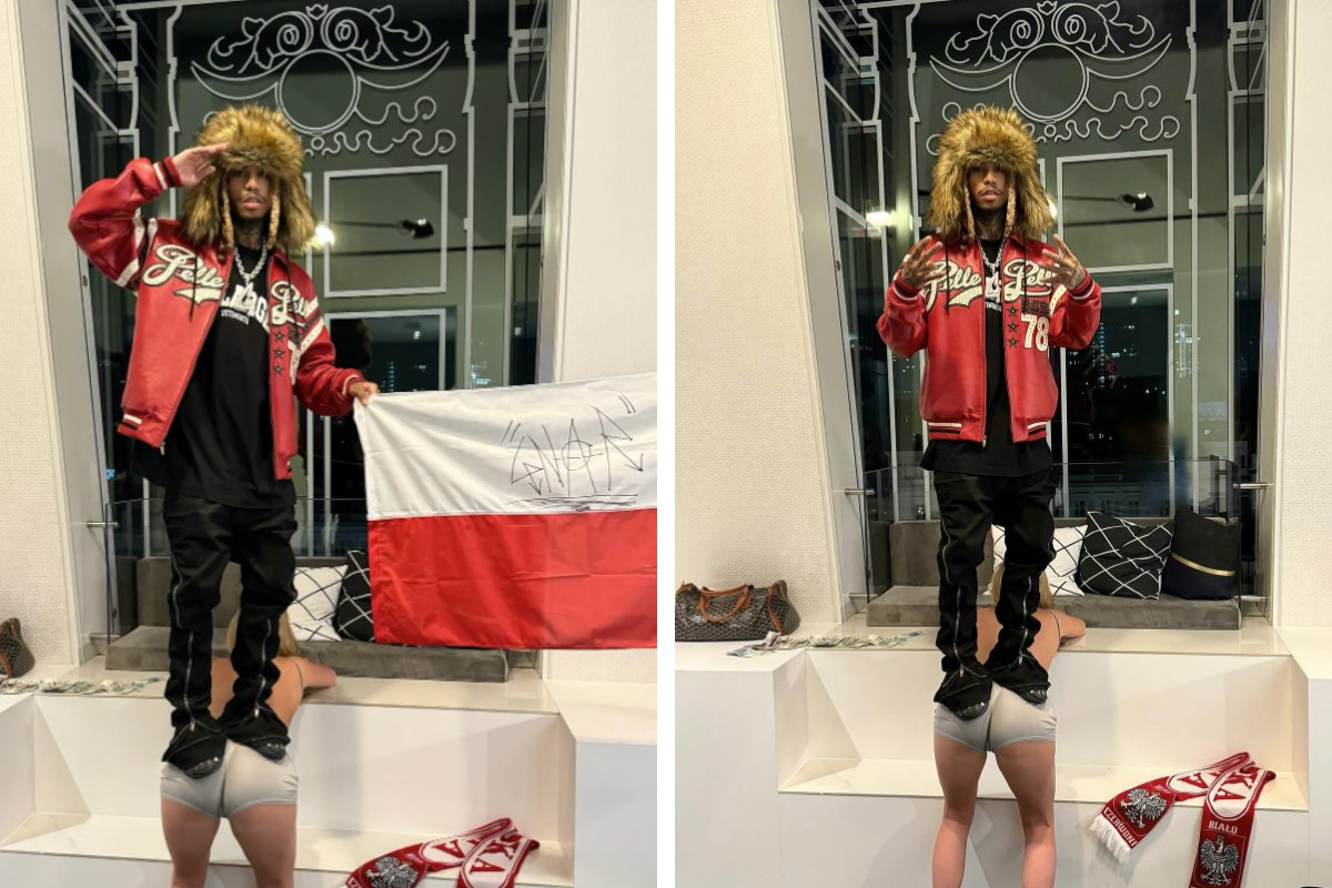lil gnar zdjęcie dziewczyna w bieliźnie flaga biało-czerwona afera kontrowersje instagram komentarze