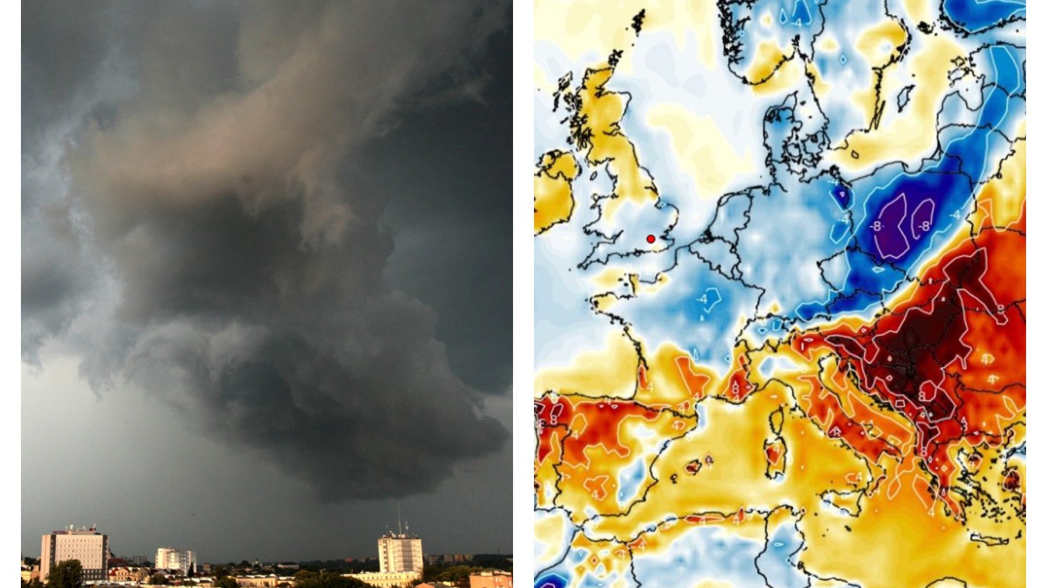 Najpierw upały a potem załamanie pogody.