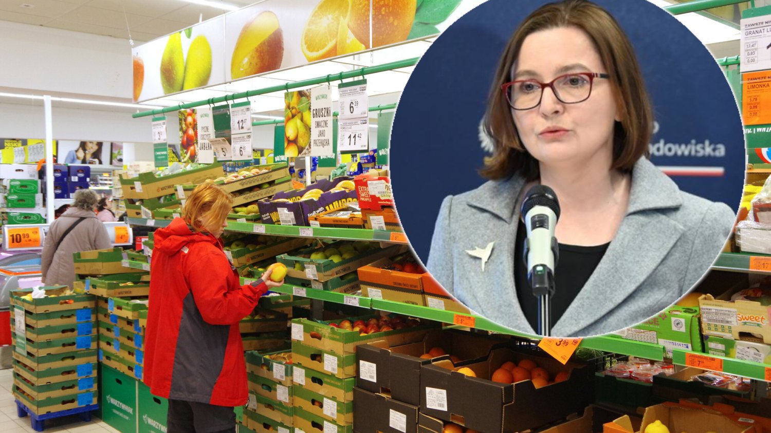 plastikowe naklejki sklepy owoce i warzywa