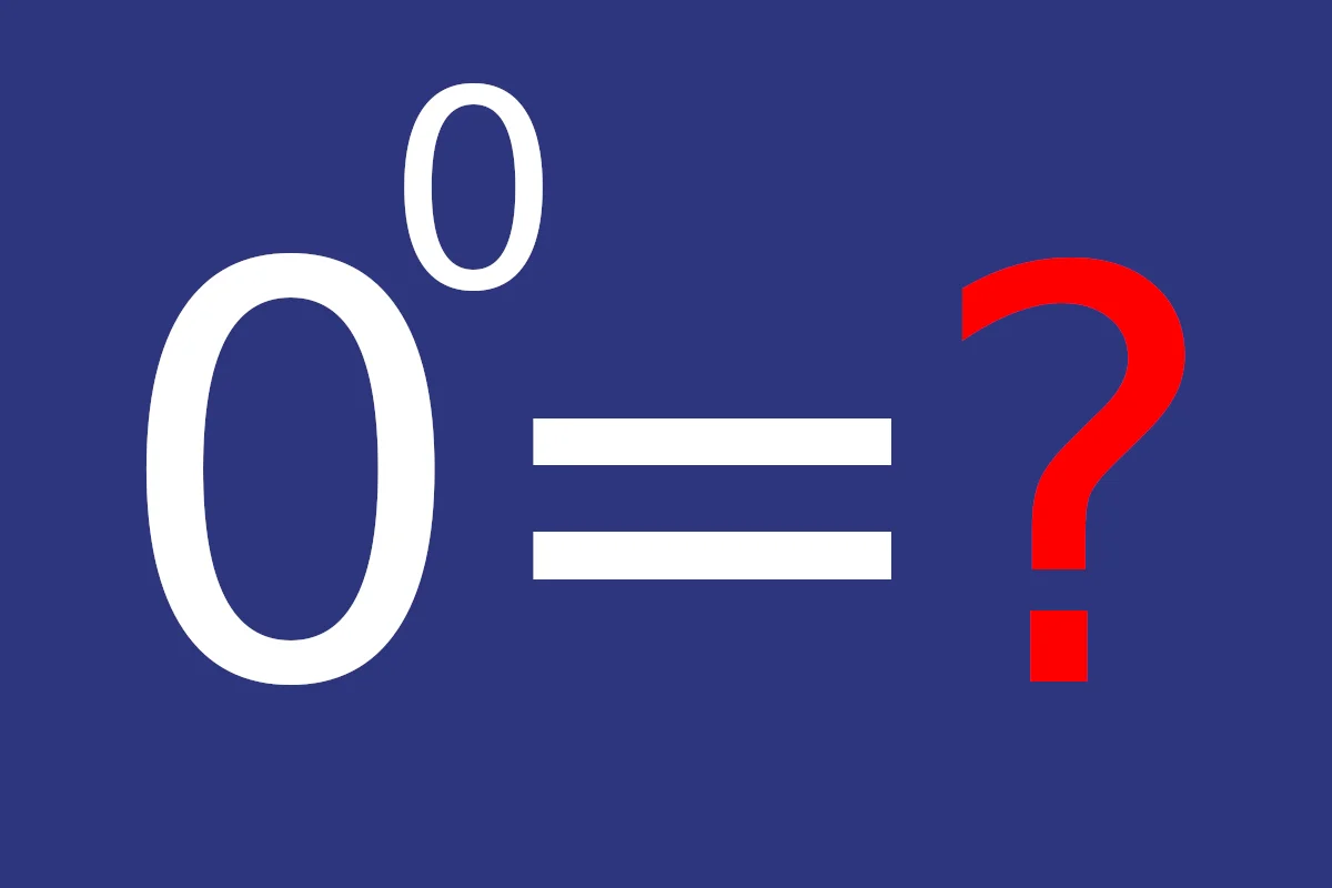 zero do potęgi zero 0^0 działanie zagadka matematyka viral symbol nieoznaczony