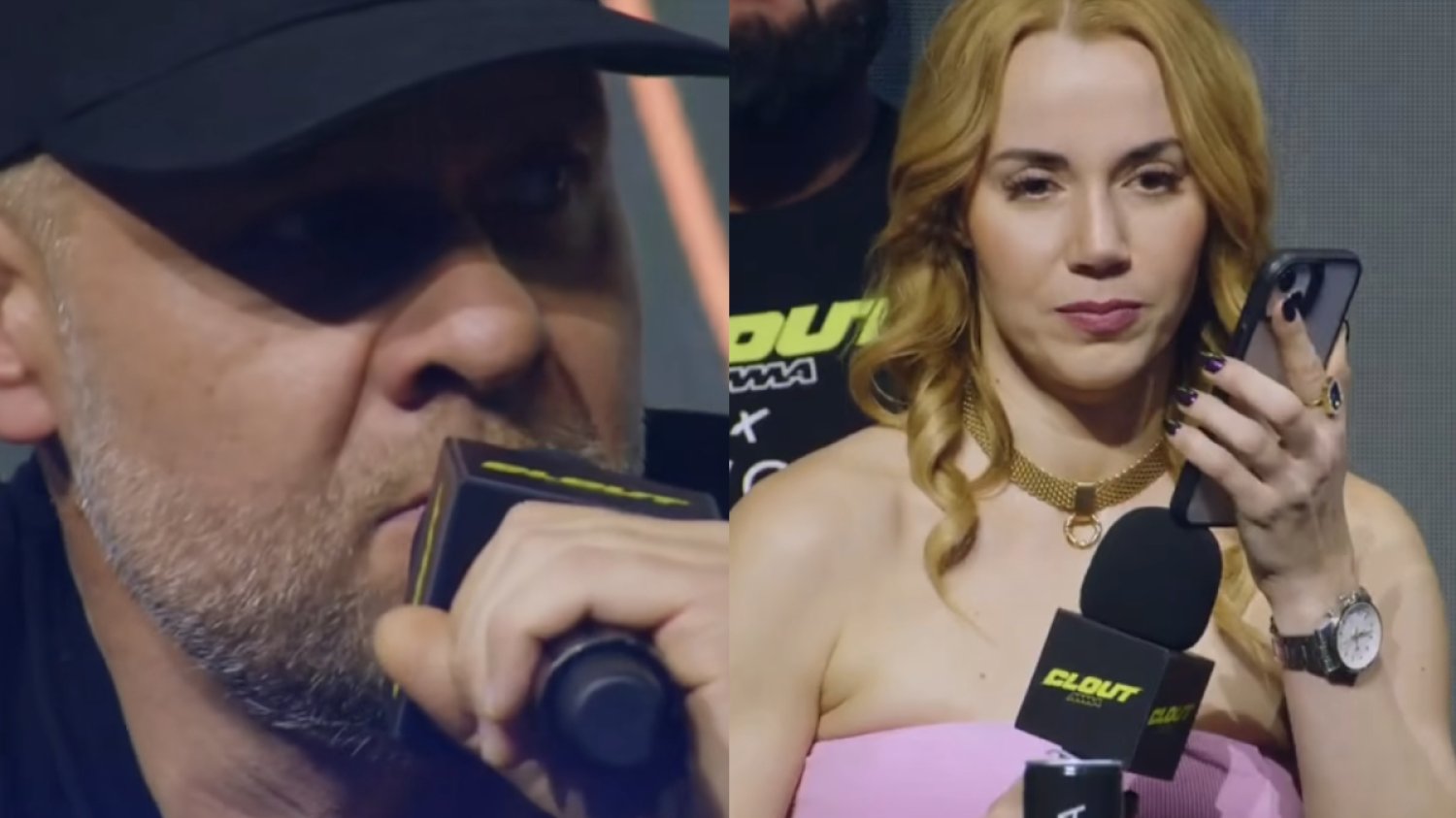 Tede i Marianna Schreiber pokłócili się na konferencji Clout MMA. Poszło o... Rycha Peję