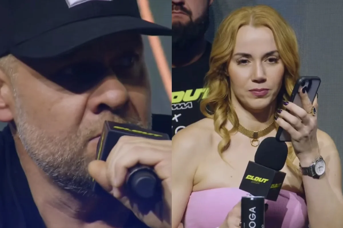 Tede i Marianna Schreiber pokłócili się na konferencji Clout MMA. Poszło o... Rycha Peję