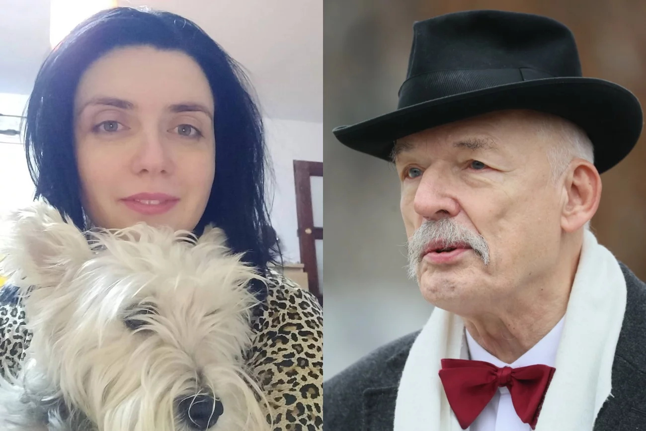 Dominika Korwin-Mikke uderzyła w twarz Mateusza Curzydło w obronie męża