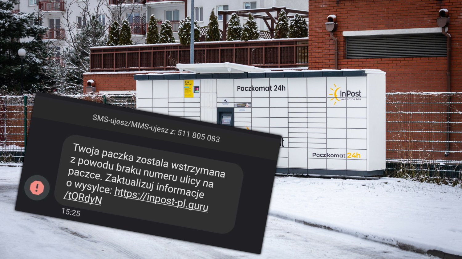sms paczka adres inpost poczat polska oszustwo link