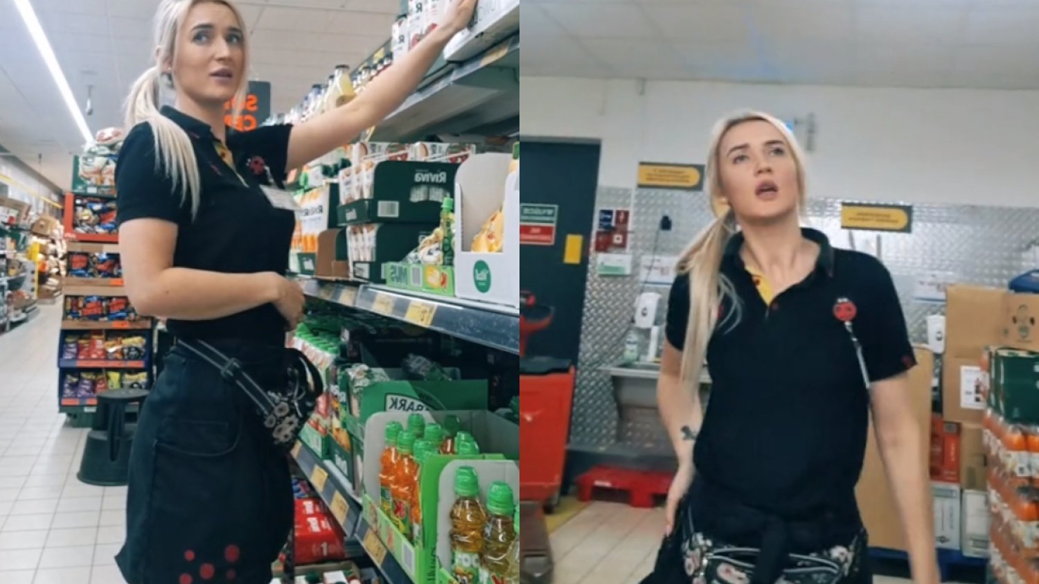 pyśka tiktok kasjerka pracownica z biedronki filmik wideo