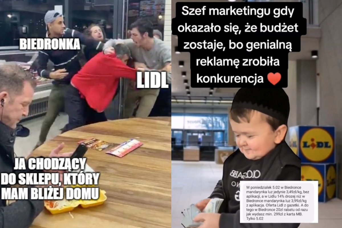 biedronka lidl sms reklama spot wojna memy o co chodzi biedronka lidl sms reklama spot wojna memy o co chodzi