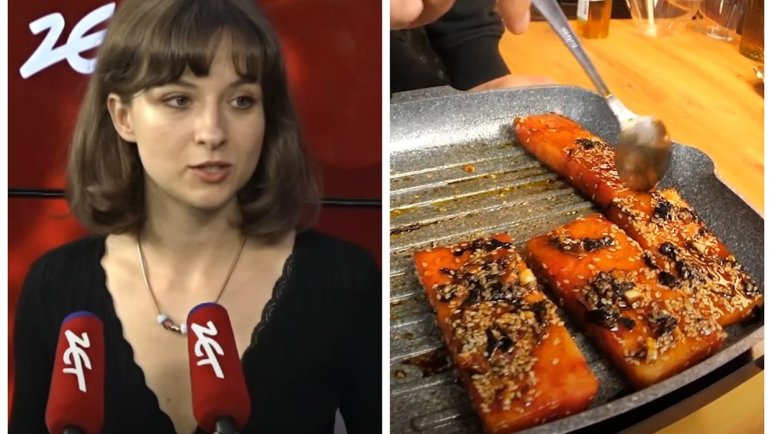 łosoś z arbuza przepis stek z arbuza film kasia kwiat jabłoni weganizm
