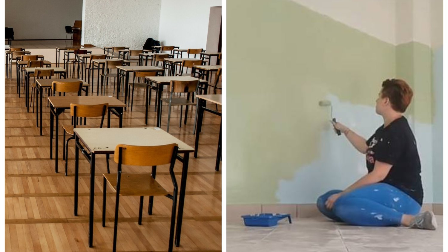 Nauczycielka sama wyremontowała sale lekcyjną.  Ludziom i tak nie pasuje