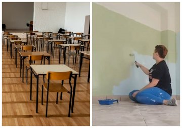 Nauczycielka sama wyremontowała sale lekcyjną. Ludziom i tak nie pasuje