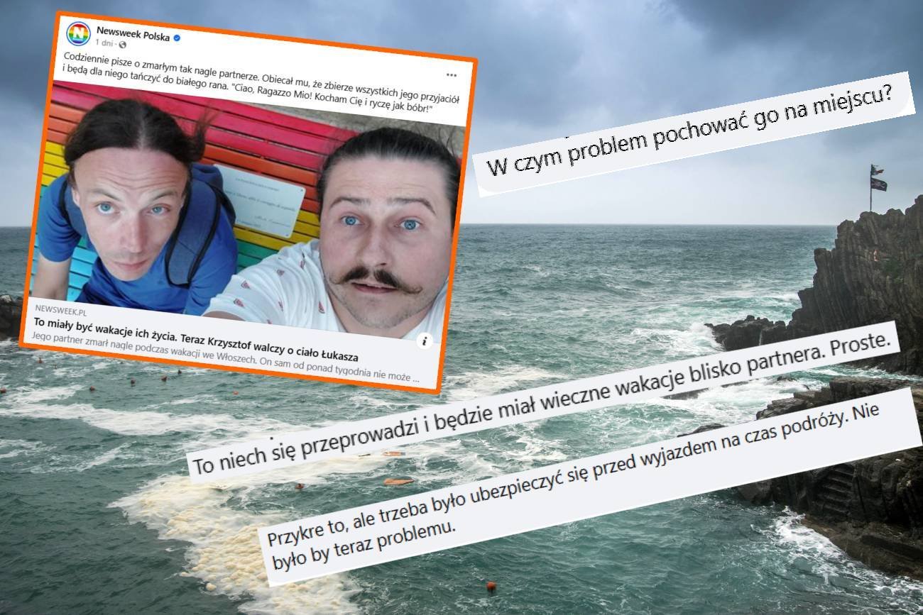 Krzysztof nie może sprowadzić ciała ukochanego. W komentarzach piekło