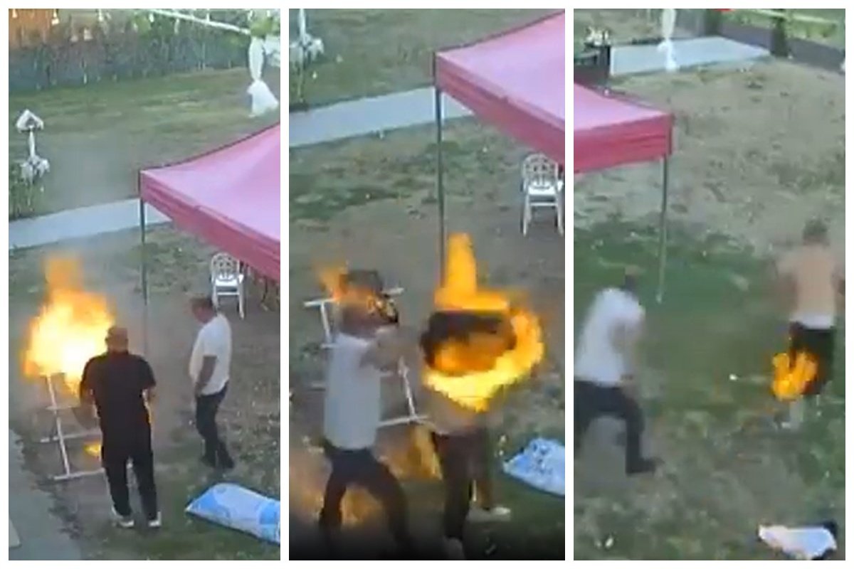grill film podpalony mężczyzna turcja viral wideo grill film podpalony mężczyzna turcja viral wideo