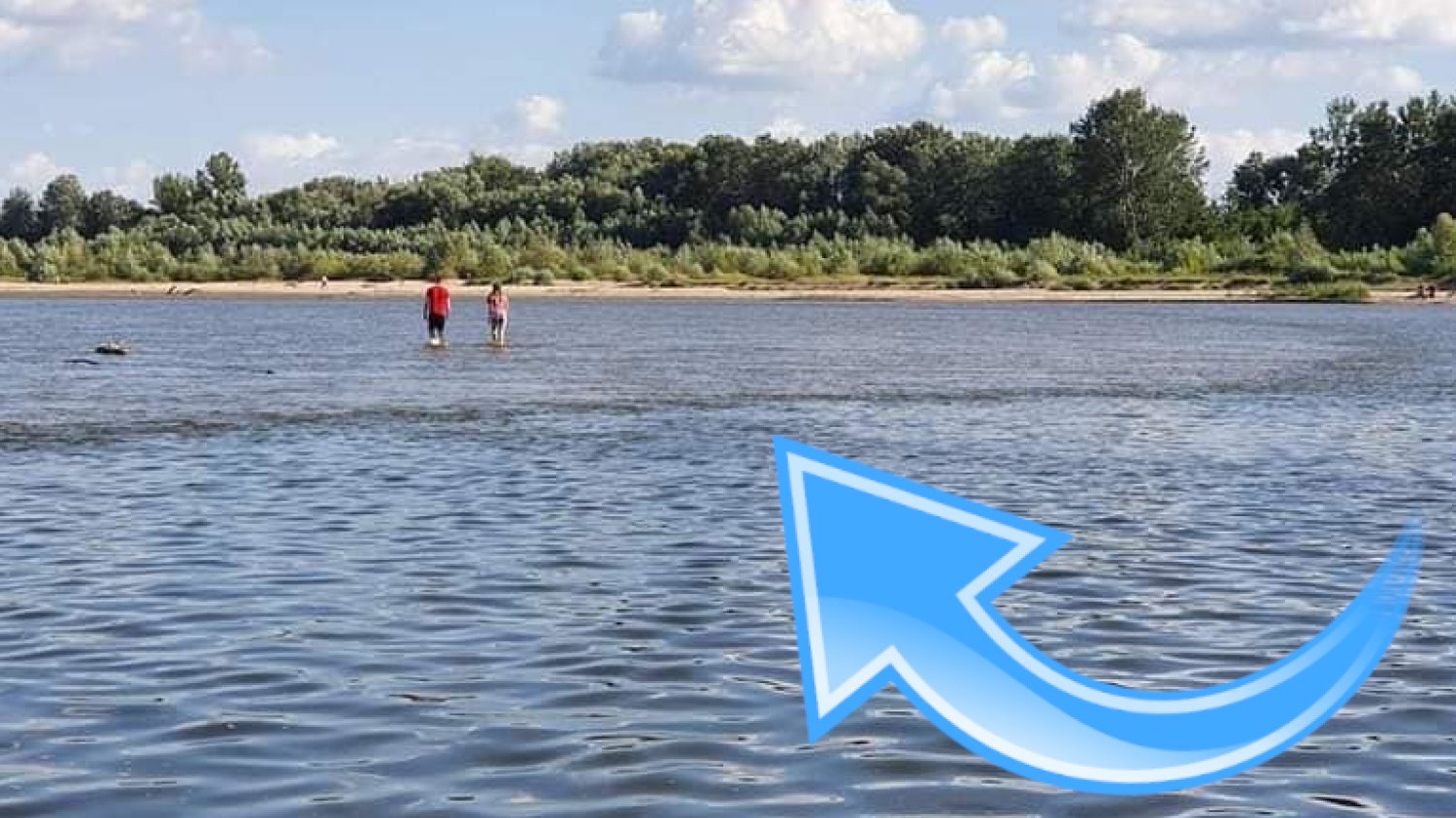 Na zdjęciu widzimy kant przykosy na rzece. Dlaczego powinniśmy się trzymać od niego z daleka?