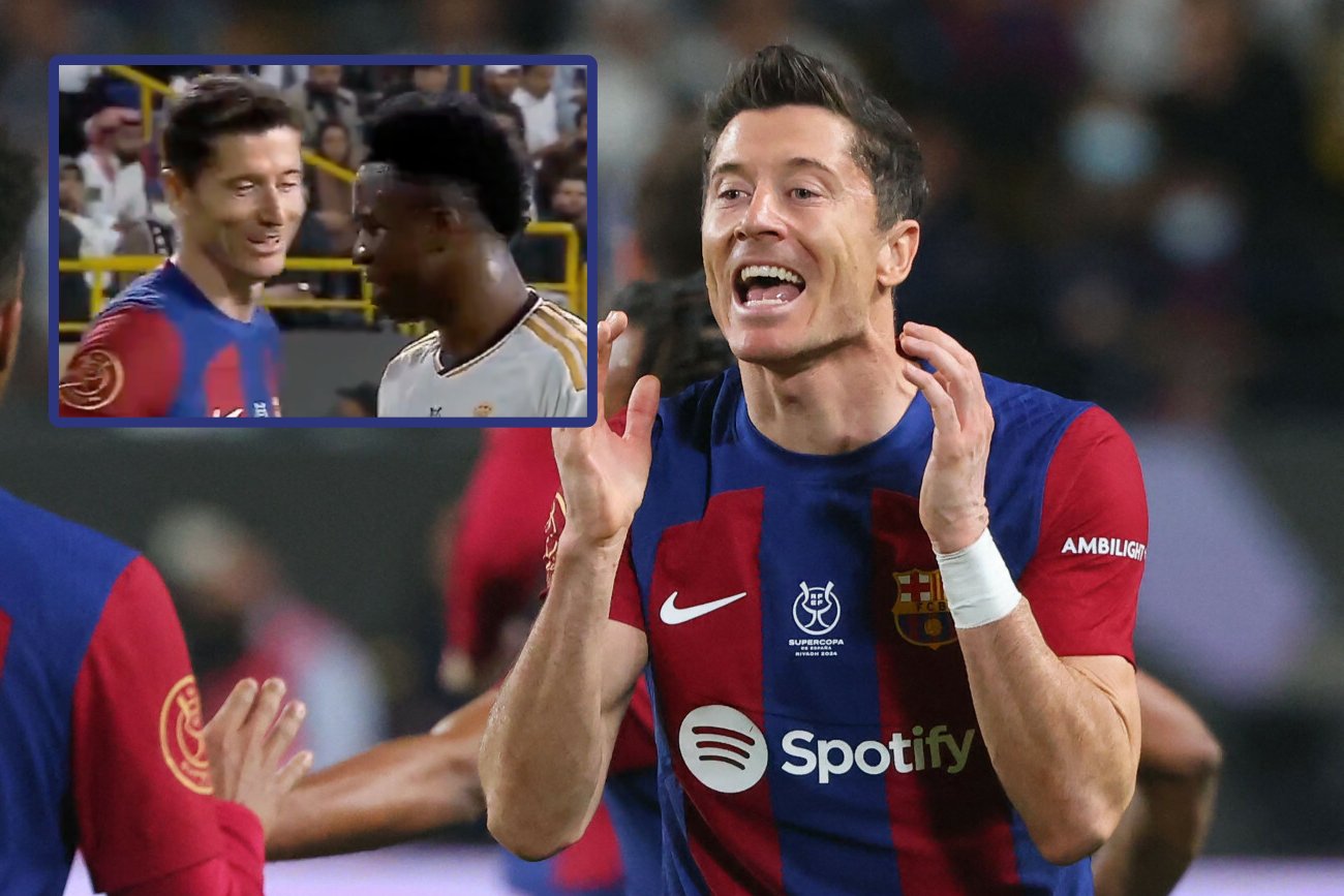 FC Barcelona vs. Real Madryt. Lewandowski wyśmiał Viniciusa przed karnym