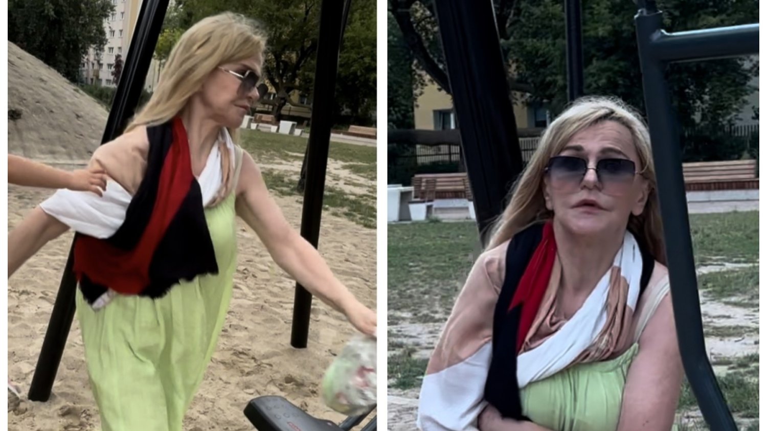 Rzuciła dzieckiem na placu zabaw. Policja pokazała jej wizerunek.