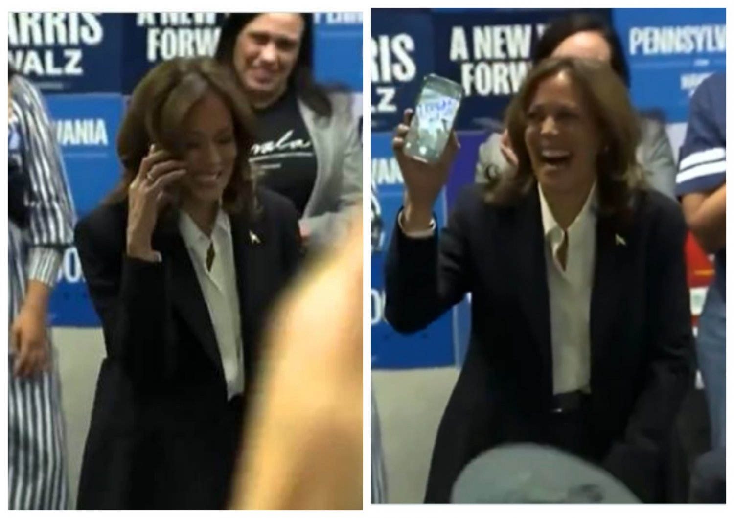 Syn Donalda Trumpa komentuje Kamalę Harris. Udawany telefon?