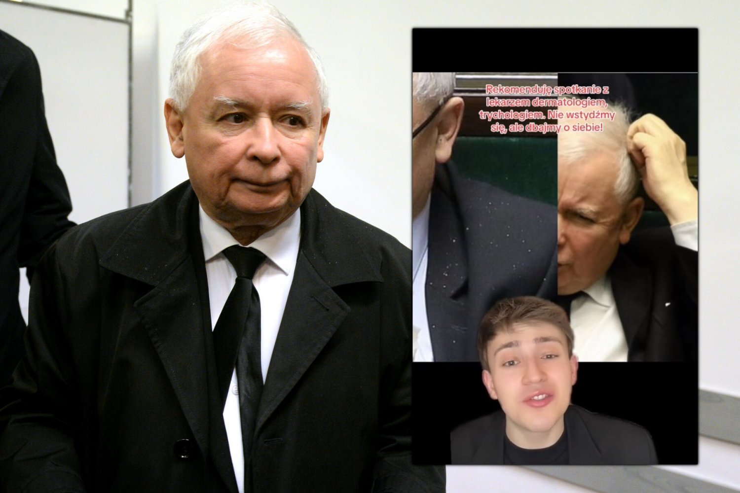 jarosław kaczyński stylizacja moda tiktok matěj Pakulski donald tusk szymon hołownia film