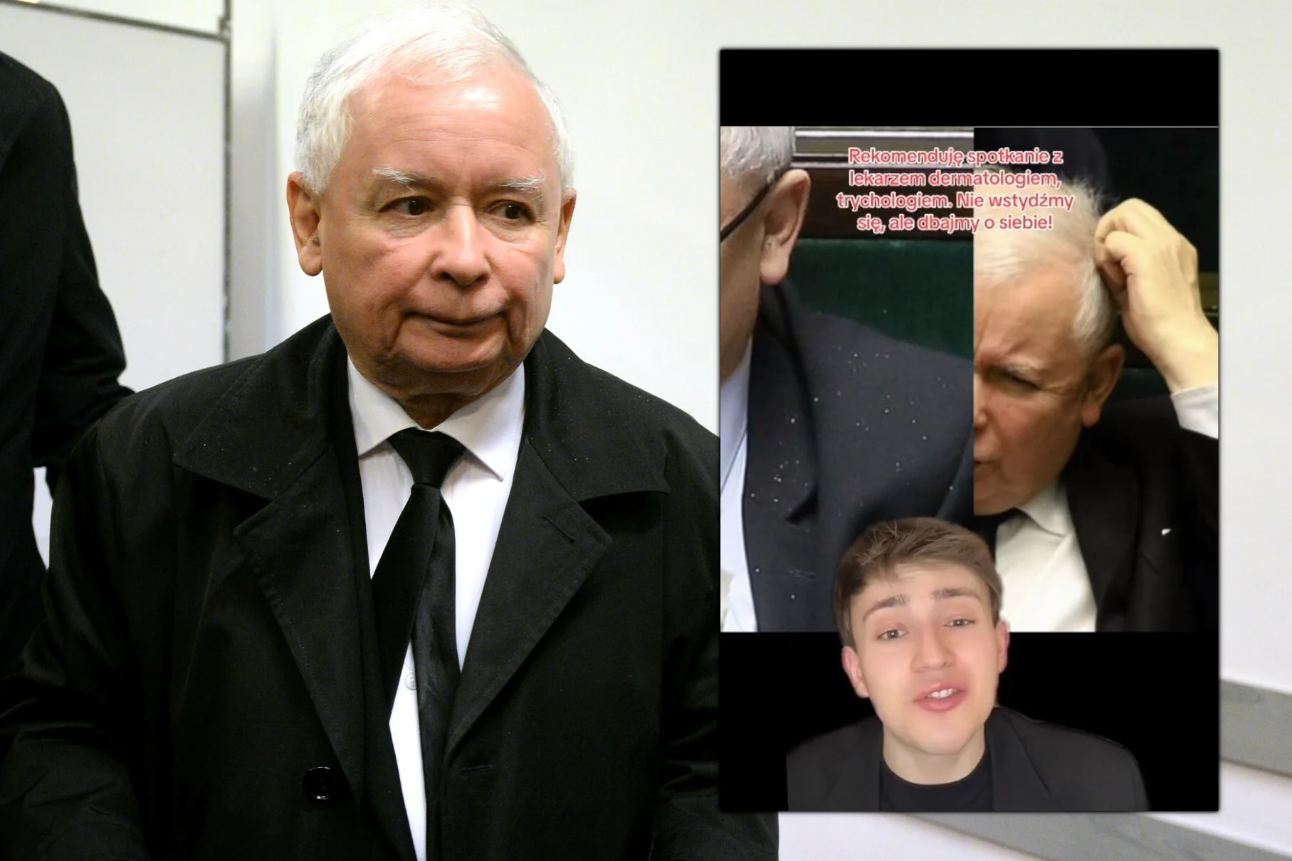 jarosław kaczyński stylizacja moda tiktok matěj Pakulski donald tusk szymon hołownia film