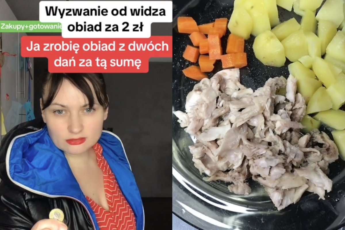 tani obiad 2 zł przepis skłądniki dwa dania mięso film tiktok marchewa92