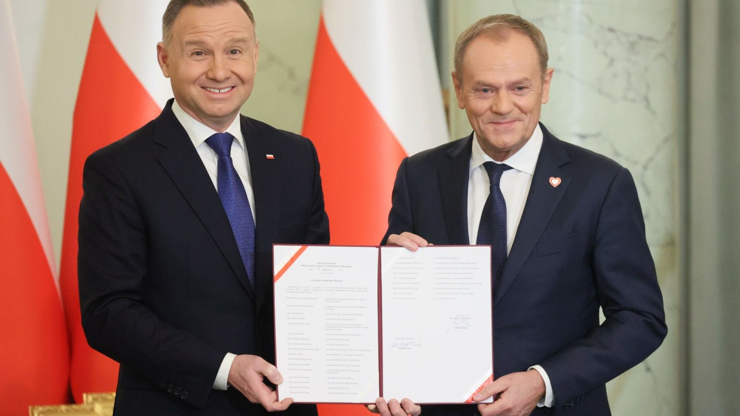 Mina prezydenta Andrzeja Dudy po zaprzysiężeniu rządu Donalda Tuska.