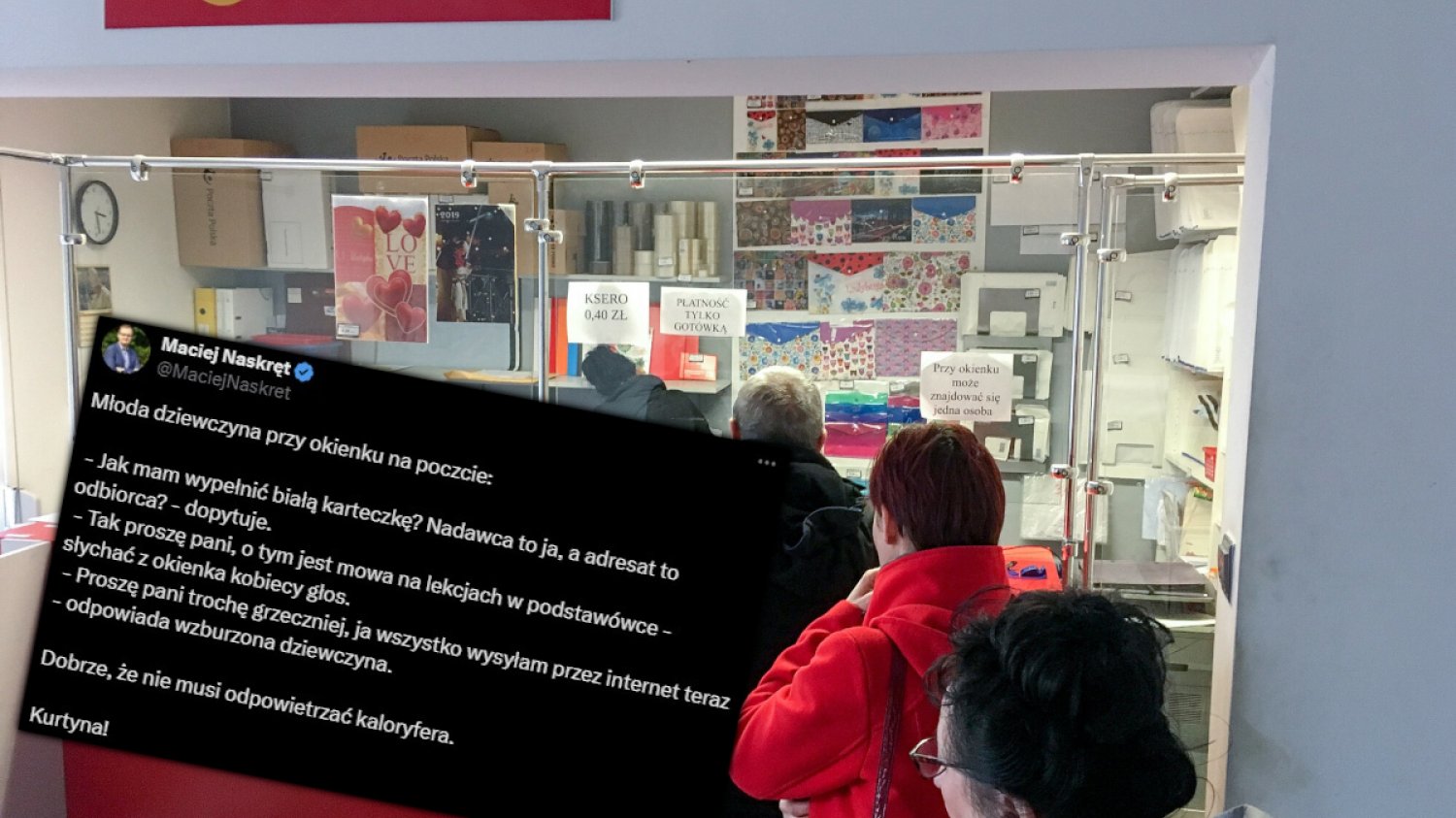 poczta historia dziewczyna maciej naskret dziennikarz komentarze internauci