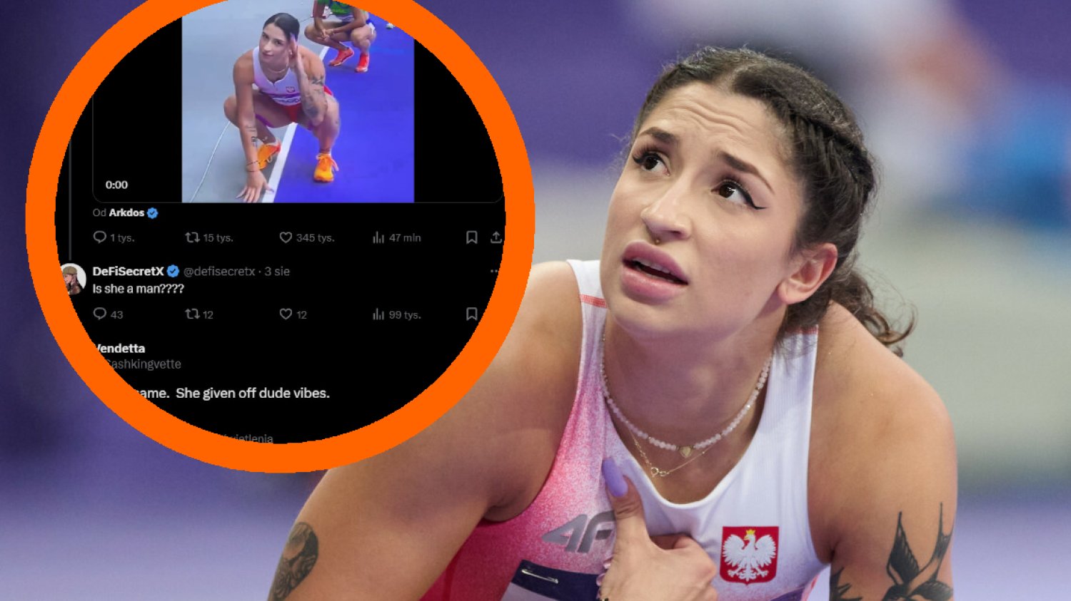 igrzyska olimpijskie paryż ewa swoboda film viral salutowanie internauci mężczyzna igrzyska olimpijskie paryż ewa swoboda film viral salutowanie internauci mężczyzna