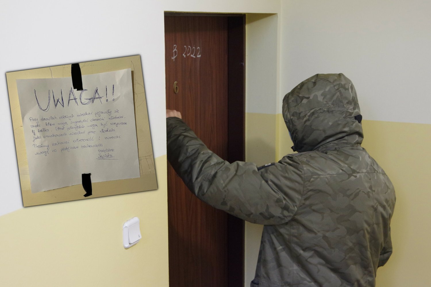 złodzieje znaki kółko krzyżyk drzwi policja kradzież złodzieje znaki kółko krzyżyk drzwi policja kradzież
