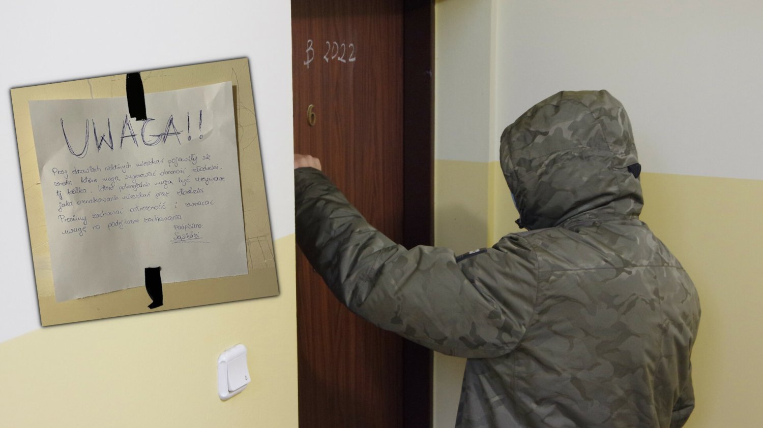 złodzieje znaki kółko krzyżyk drzwi policja kradzież złodzieje znaki kółko krzyżyk drzwi policja kradzież