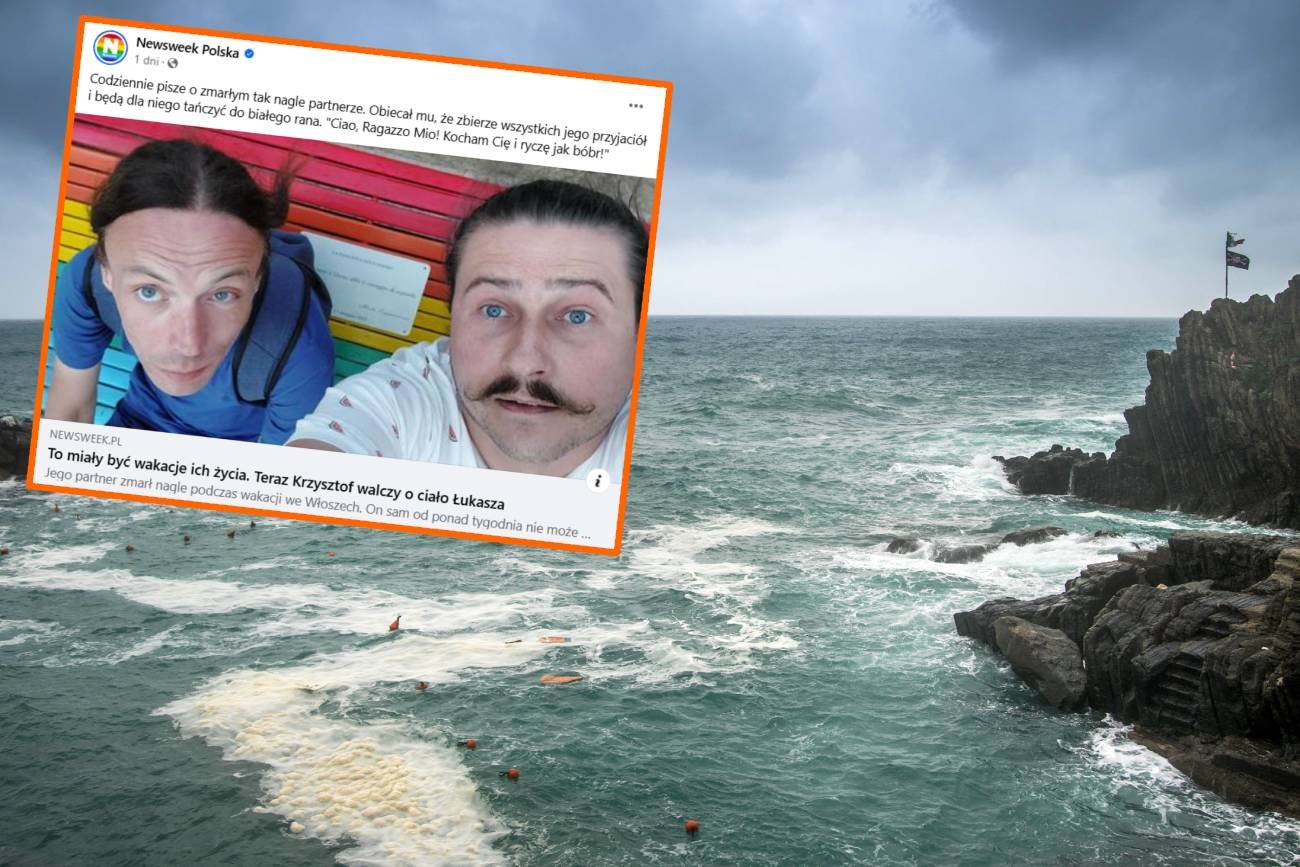 Łukasz zmarł na wakacjach we Włoszech. Jego partner nie może odzyskać ciała