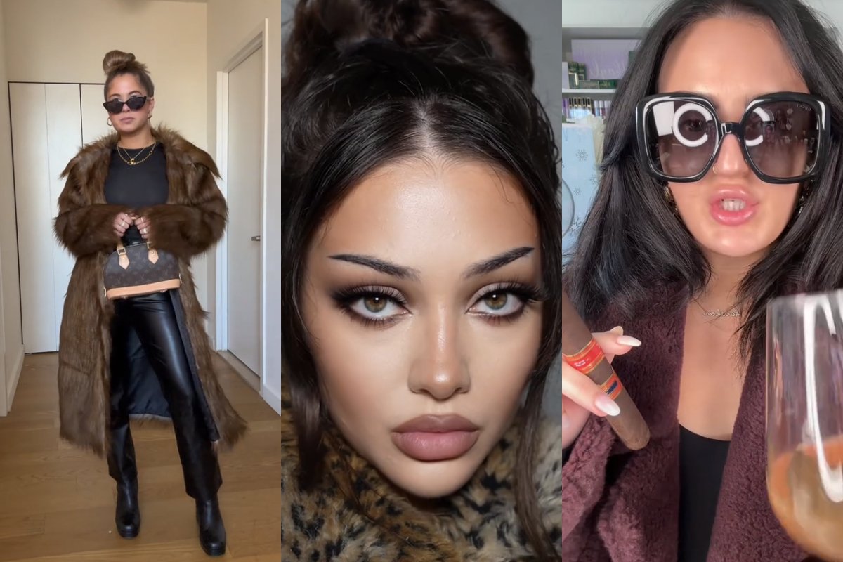 mob wife tiktok o co chodzi styl żona gangstera poradnik makijaż strój clean girl