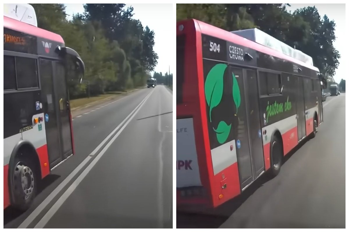 kierowca mpk autotobus częstochowa film wideo policja o co chodzi
