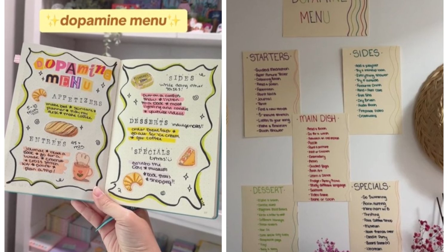 dopaminowe menu dopamenu co to jest jak zrobić listę co na niej jest o co chodzi tiktok filmy