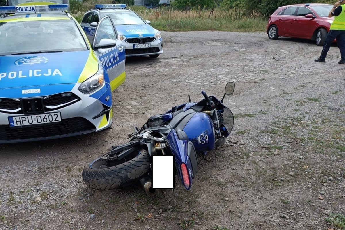 Naćpany motocyklista może otrzymać 610 punktów karnych i 46 tys. złotych mandatu. To nowy rekord Polski