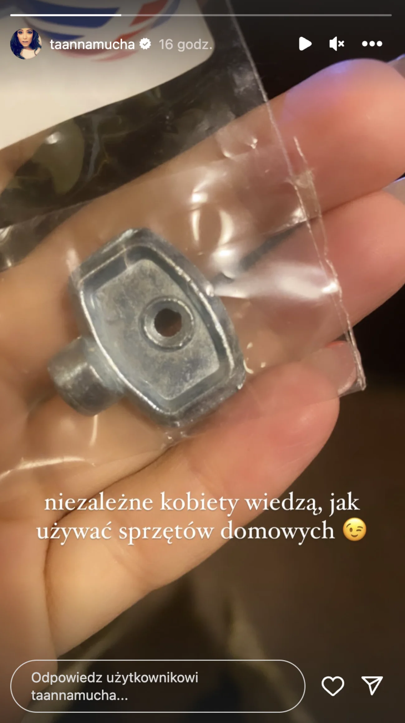 Anna Mucha w relacji na Instagramie zakpiła z żony Macieja Wąsika?