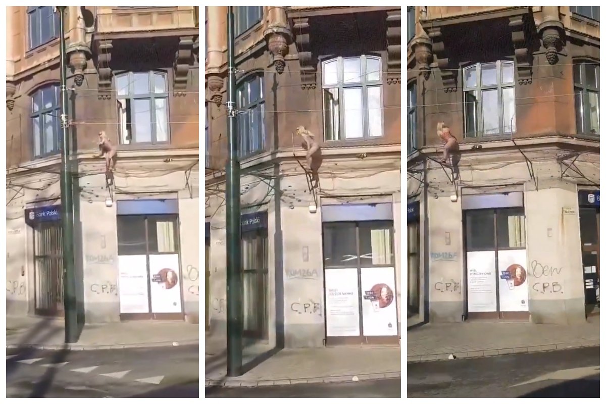 naga kobieta kraków kazimierz filmik wideo paczkomat o co chodzi