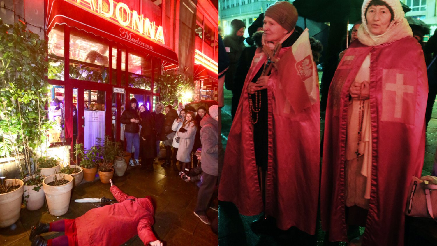 Protest przed warszawską restauracją Madonna. Co się podoba w niej Katolikom?