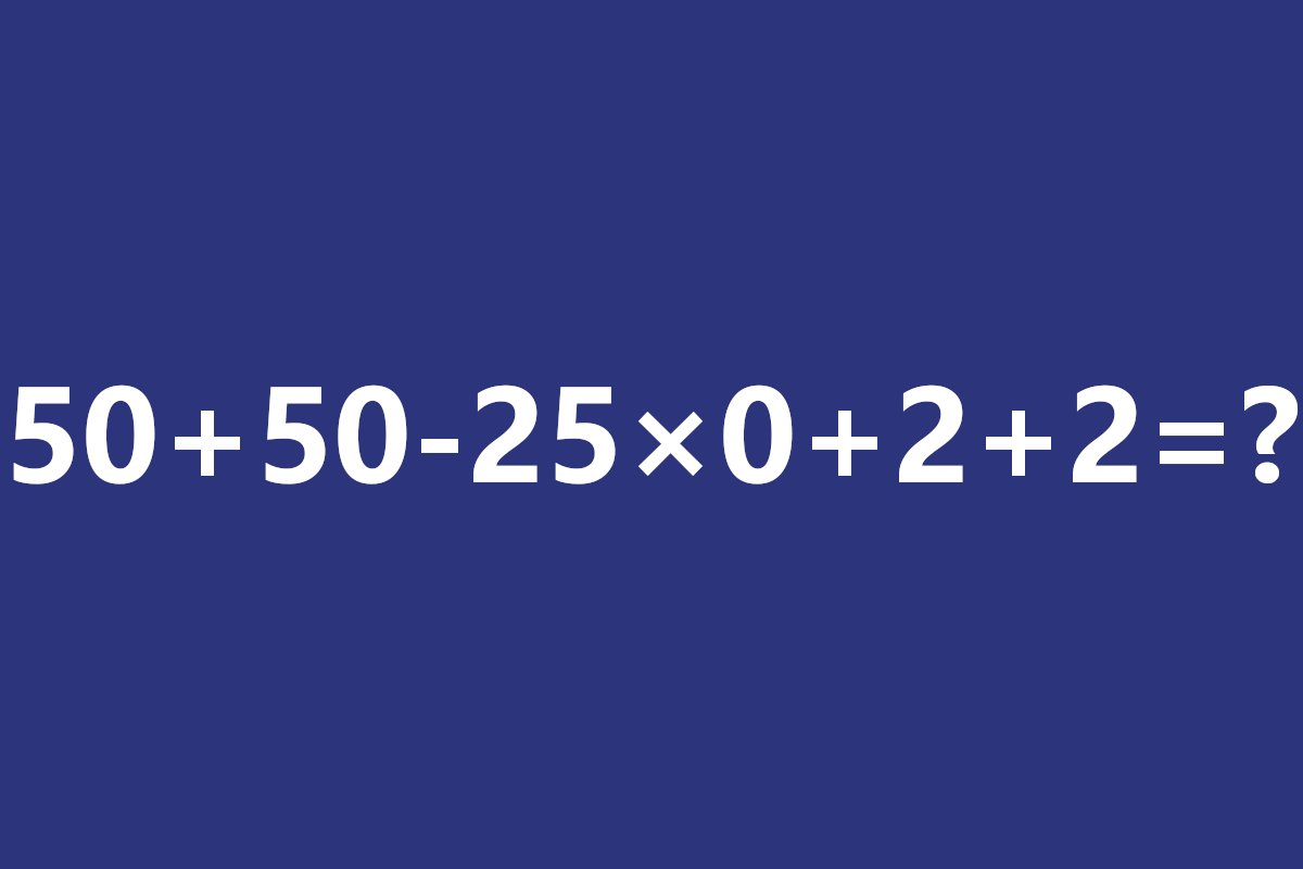 50+50-25×0+2+2 zagadka matematyka viral dobra odpowiedź komentarze